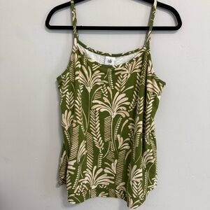 Cabi Balcony Cami style# 6353 Palm print. Sz. M